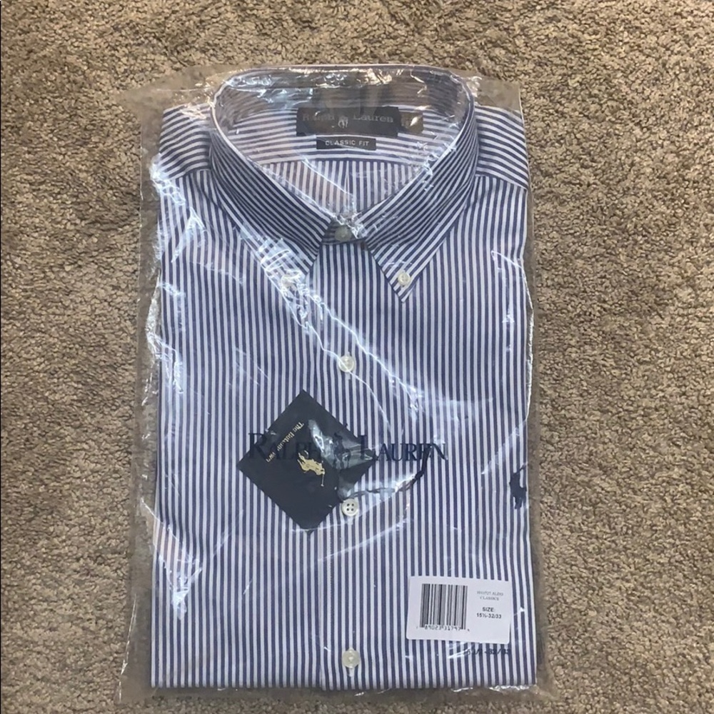 Ralph Lauren Classic Fit Button Down 15 1/2, 32/33